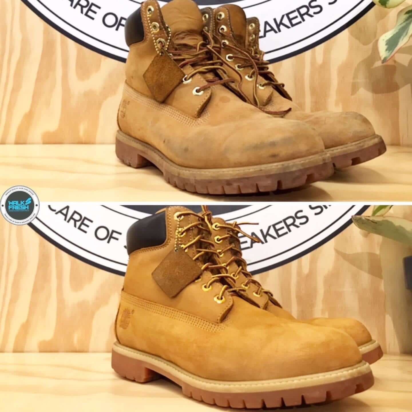Image of clean suede sneakers