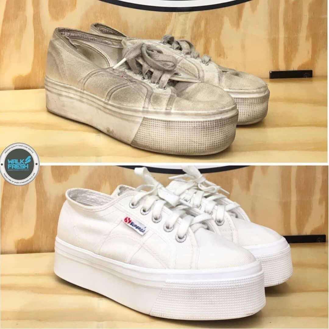 Image of clean white sneakers
